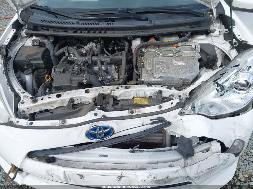 2012 Toyota Prius C Two VIN: JTDKDTB3XC1521151 Lot: 43316590