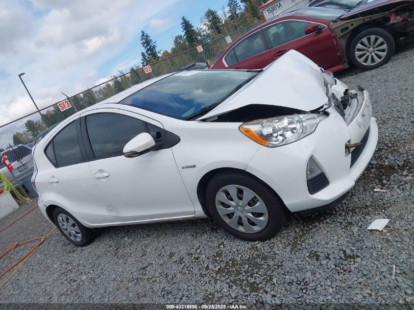 2012 Toyota Prius C Two VIN: JTDKDTB3XC1521151 Lot: 43316590