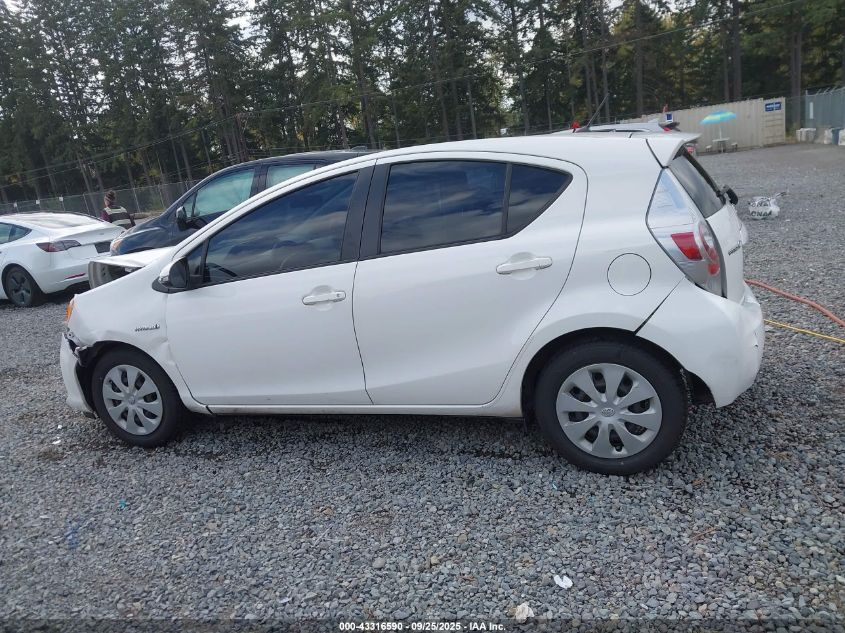 2012 Toyota Prius C Two VIN: JTDKDTB3XC1521151 Lot: 43316590