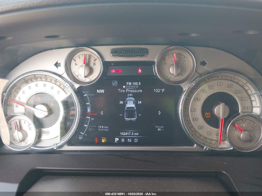 2017 Ram 1500 Longhorn 4X2 5'7 Box VIN: 1C6RR6PT5HS820114 Lot: 43316591