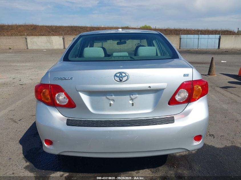 2009 Toyota Corolla Le VIN: JTDBL40E19J048049 Lot: 43316628