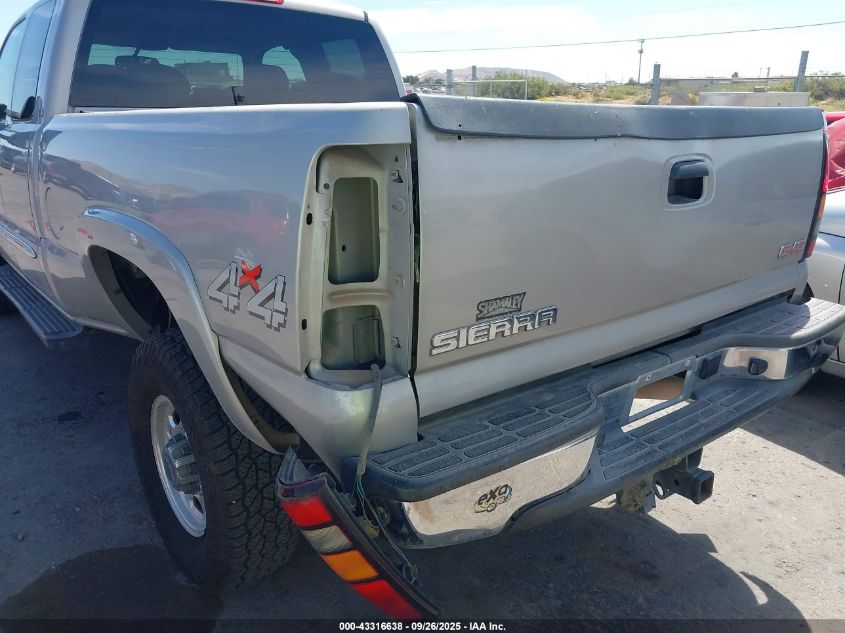 2006 GMC Sierra 2500Hd Sle2 VIN: 1GTHK29U06E128653 Lot: 43316638