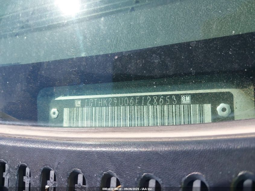 2006 GMC Sierra 2500Hd Sle2 VIN: 1GTHK29U06E128653 Lot: 43316638