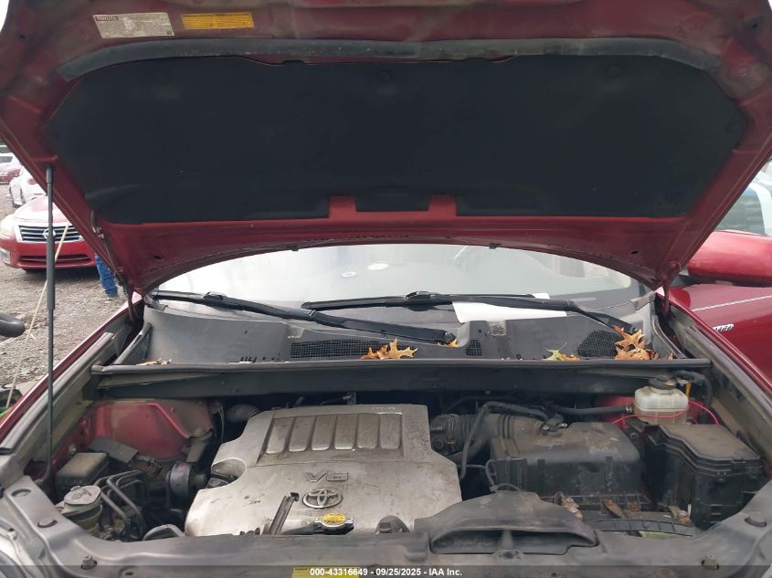 2009 Toyota Highlander Limited VIN: JTEDS42A592080627 Lot: 43316649