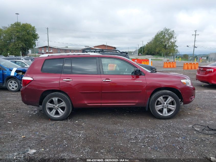 2009 Toyota Highlander Limited VIN: JTEDS42A592080627 Lot: 43316649