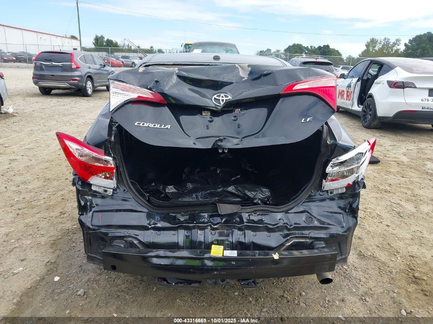 2017 Toyota Corolla Le VIN: 5YFBURHE2HP735629 Lot: 43316669