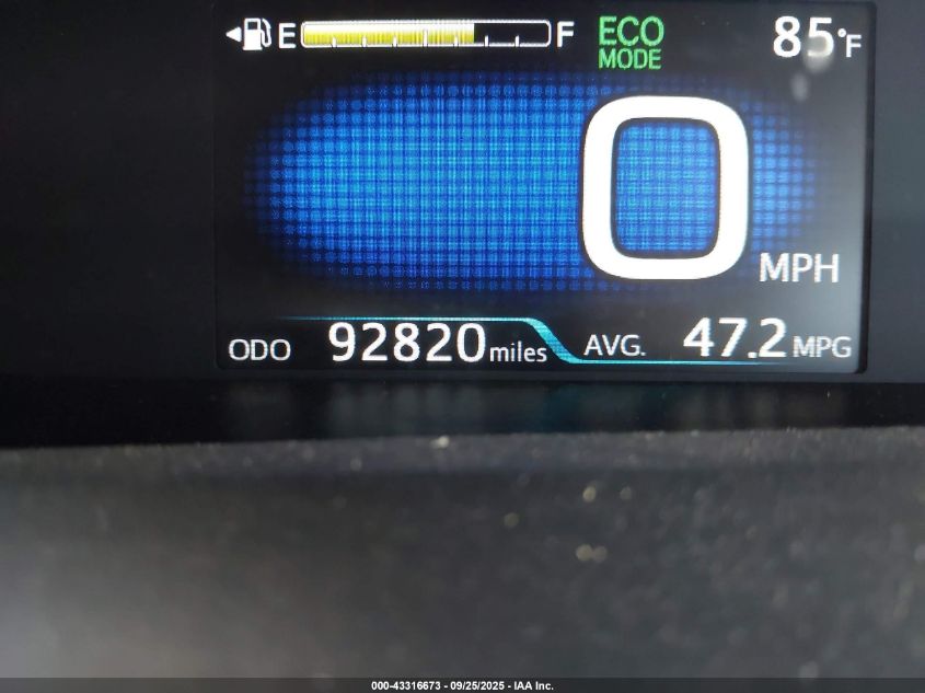 2018 Toyota Prius Two VIN: JTDKBRFU3J3590860 Lot: 43316673