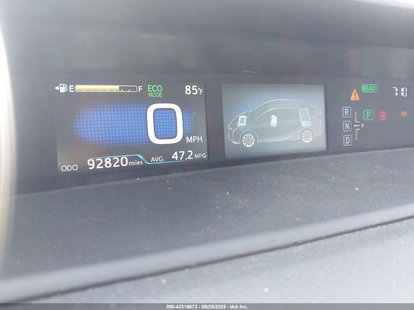 2018 Toyota Prius Two VIN: JTDKBRFU3J3590860 Lot: 43316673