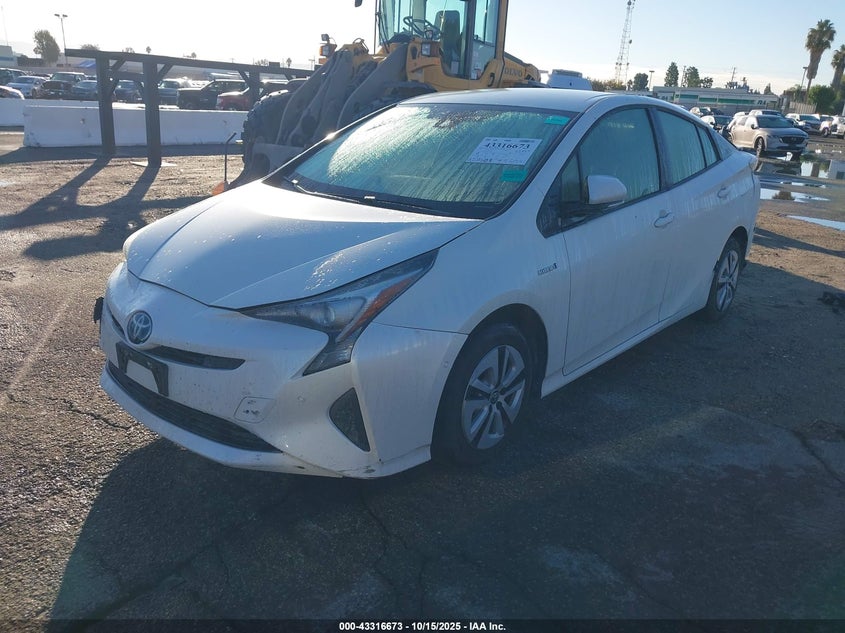 Vin: jtdkbrfu3j3590860, lot: 43811319, toyota prius two 20182