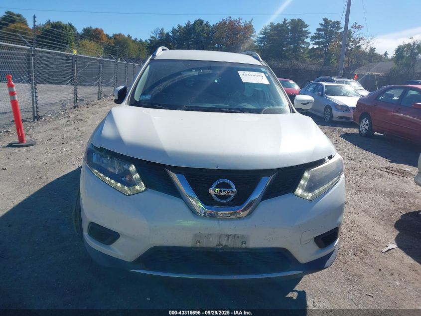 2016 Nissan Rogue Sv VIN: KNMAT2MV1GP635730 Lot: 43316696