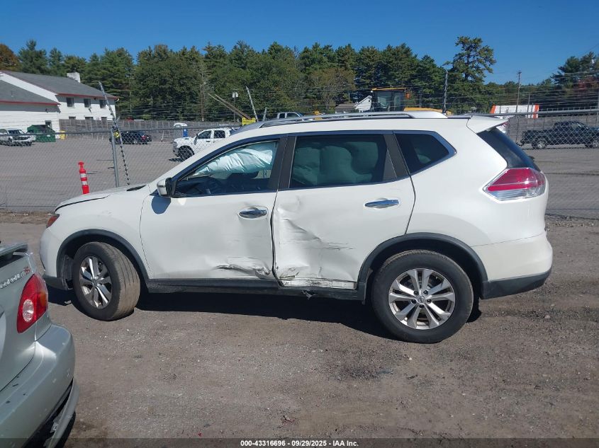 2016 Nissan Rogue Sv VIN: KNMAT2MV1GP635730 Lot: 43316696