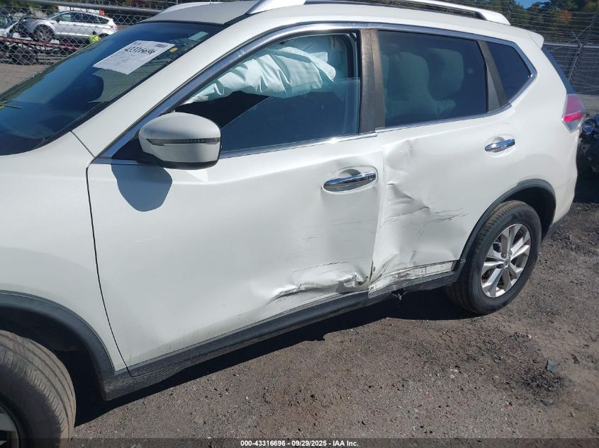 2016 Nissan Rogue Sv VIN: KNMAT2MV1GP635730 Lot: 43316696