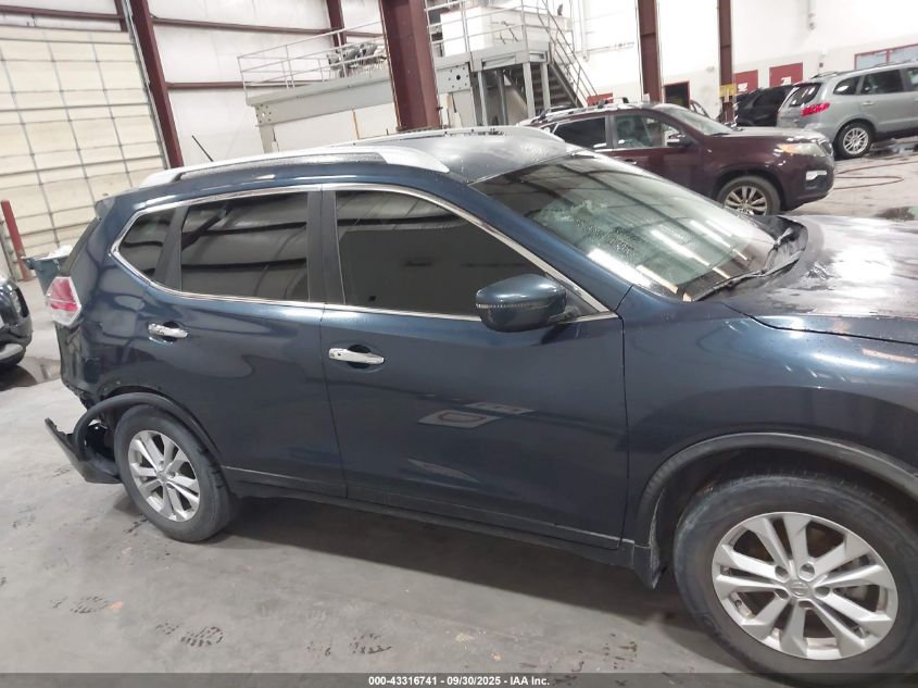 2016 Nissan Rogue Sv VIN: KNMAT2MTXGP651388 Lot: 43316741