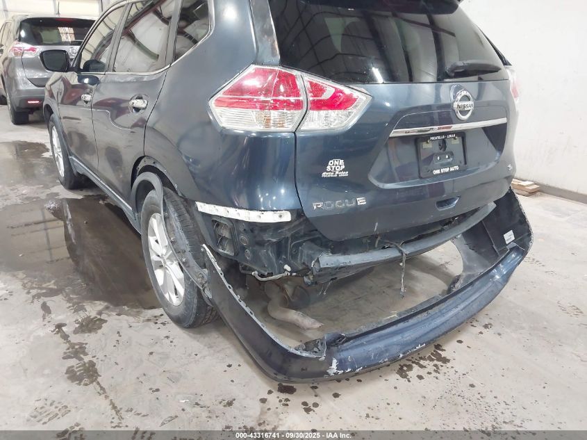 2016 Nissan Rogue Sv VIN: KNMAT2MTXGP651388 Lot: 43316741