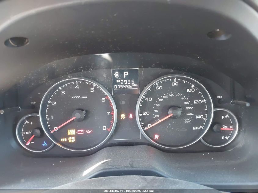 2014 Subaru Outback 2.5I VIN: 4S4BRBAC0E3210070 Lot: 43316771