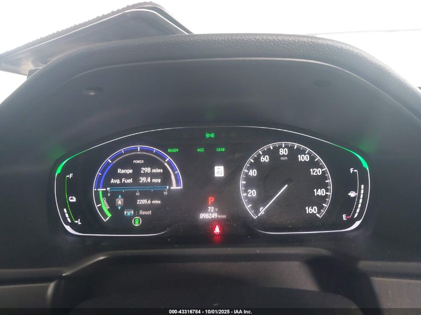 2019 Honda Accord Hybrid VIN: 1HGCV3F10KA013605 Lot: 43316784