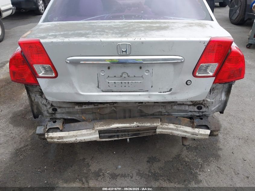 2003 Honda Civic Lx VIN: 2HGES16583H563453 Lot: 43316791