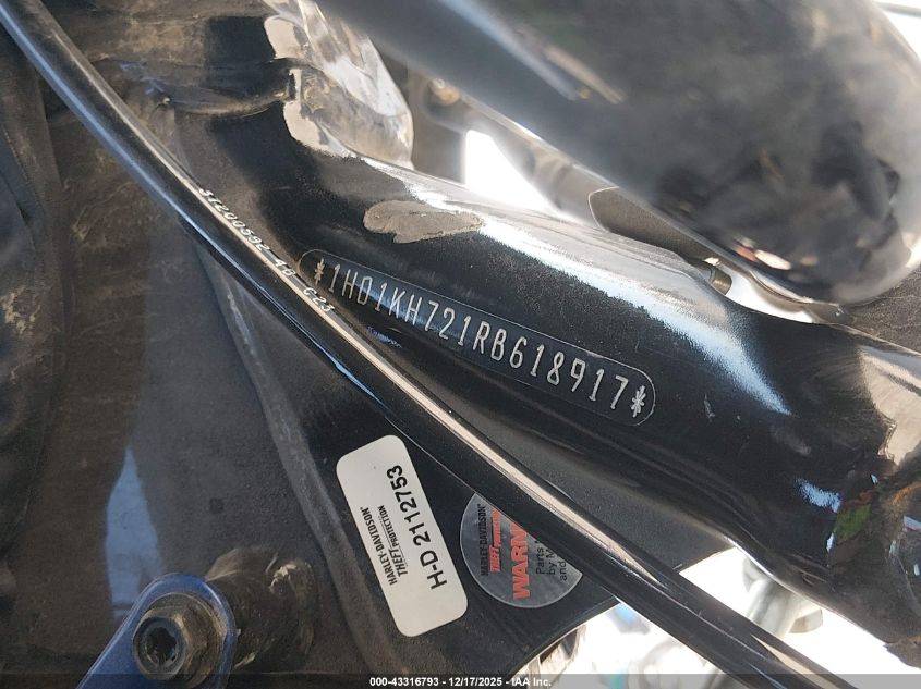 2024 Harley-Davidson Fltrx VIN: 1HD1KH721RB618917 Lot: 43316793