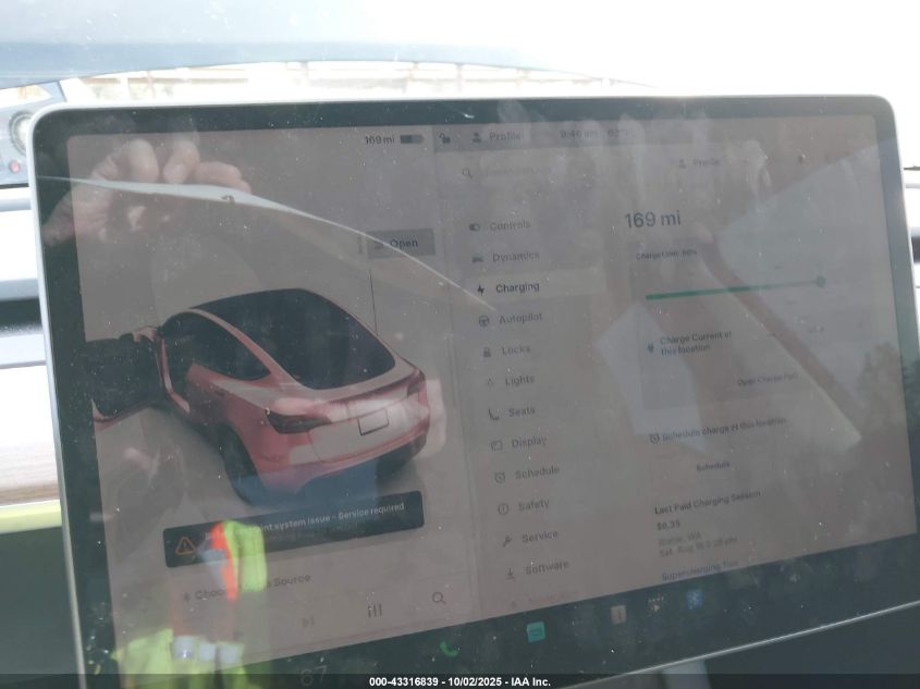 2023 Tesla Model Y Awd/Long Range Dual Motor All-Wheel Drive VIN: 7SAYGDEE1PF760009 Lot: 43316839