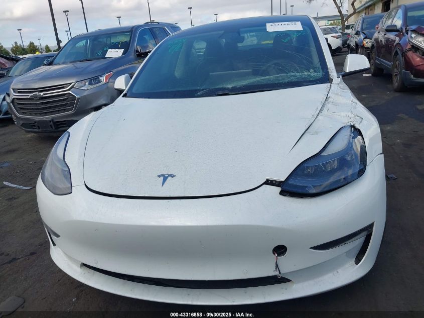 2021 Tesla Model 3 Standard Range Plus Rear-Wheel Drive VIN: 5YJ3E1EA2MF018190 Lot: 43316858