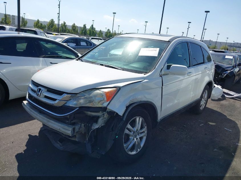 2010 Honda Cr-V Exl VIN: 5J6RE3H76AL047801 Lot: 43316890