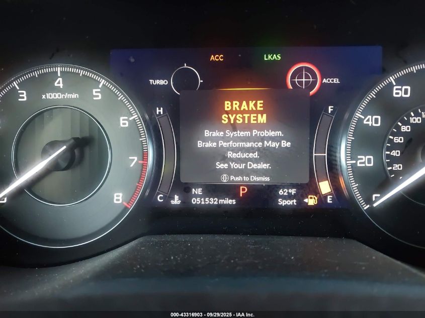 2020 Acura Rdx Technology Package VIN: 5J8TC2H57LL021027 Lot: 43316903