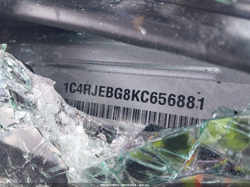 2019 Jeep Grand Cherokee Limited 4X2 VIN: 1C4RJEBG8KC656881 Lot: 43316942