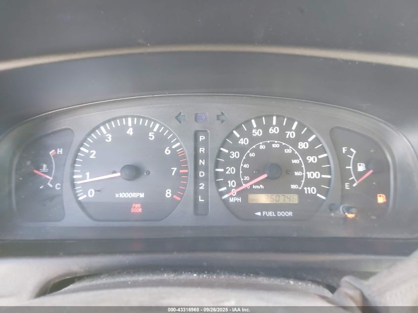 2000 Toyota Sienna Le VIN: 4T3ZF13C1YU314894 Lot: 43316968