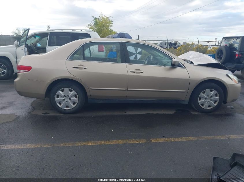 2004 Honda Accord 2.4 Lx VIN: 1HGCM564X4A119295 Lot: 43316994