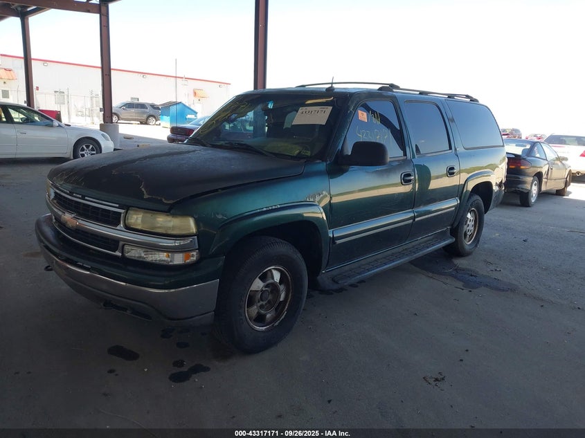 2002 Chevrolet Suburban 1500 Lt green suv flexible 3GNFK16Z12G298631 photo #3