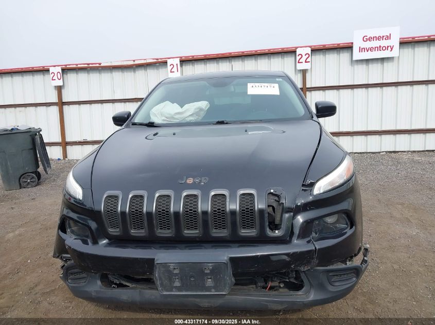 2016 Jeep Cherokee Sport VIN: 1C4PJLABXGW217012 Lot: 43317174