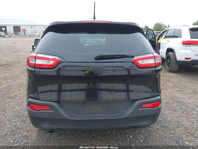 2016 Jeep Cherokee Sport VIN: 1C4PJLABXGW217012 Lot: 43317174