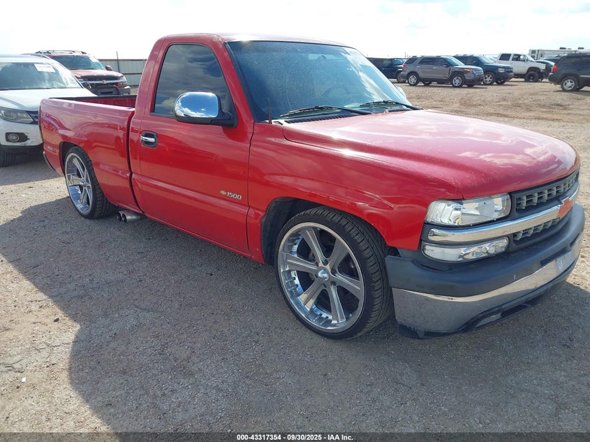 2002 Chevrolet Silverado 1500 red truck gasoline 1GCEC14W22Z100150 photo #1