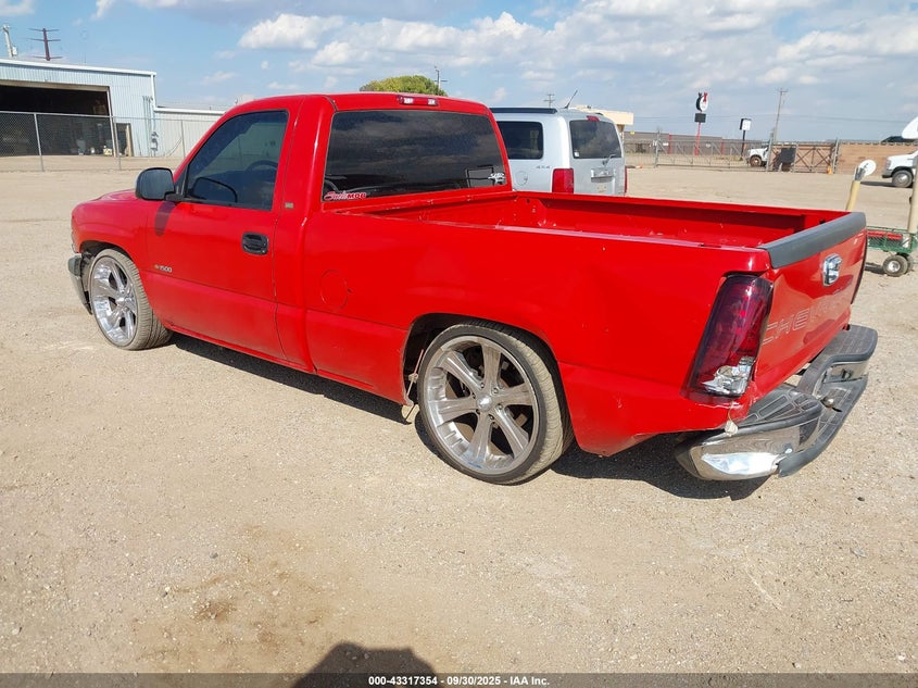 2002 Chevrolet Silverado 1500 red truck gasoline 1GCEC14W22Z100150 photo #4