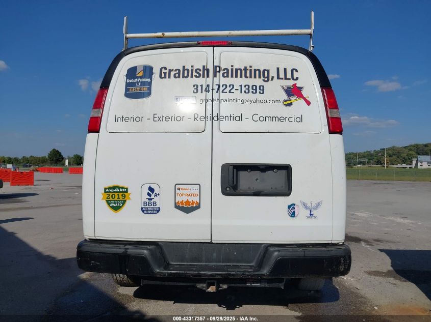 2016 Chevrolet Express 2500 Work Van VIN: 1GCWGAFF6G1133924 Lot: 43317357