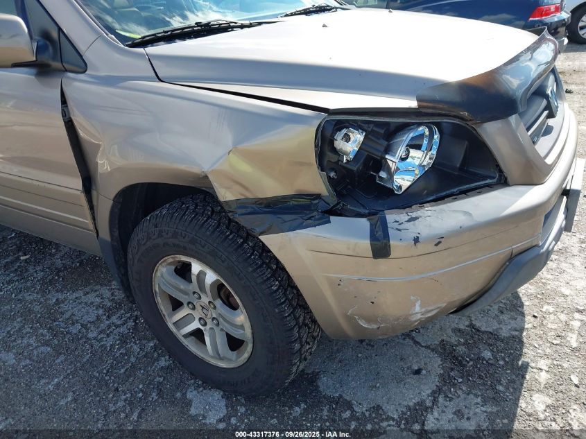 2003 Honda Pilot Ex-L VIN: 2HKYF18563H570857 Lot: 43317376