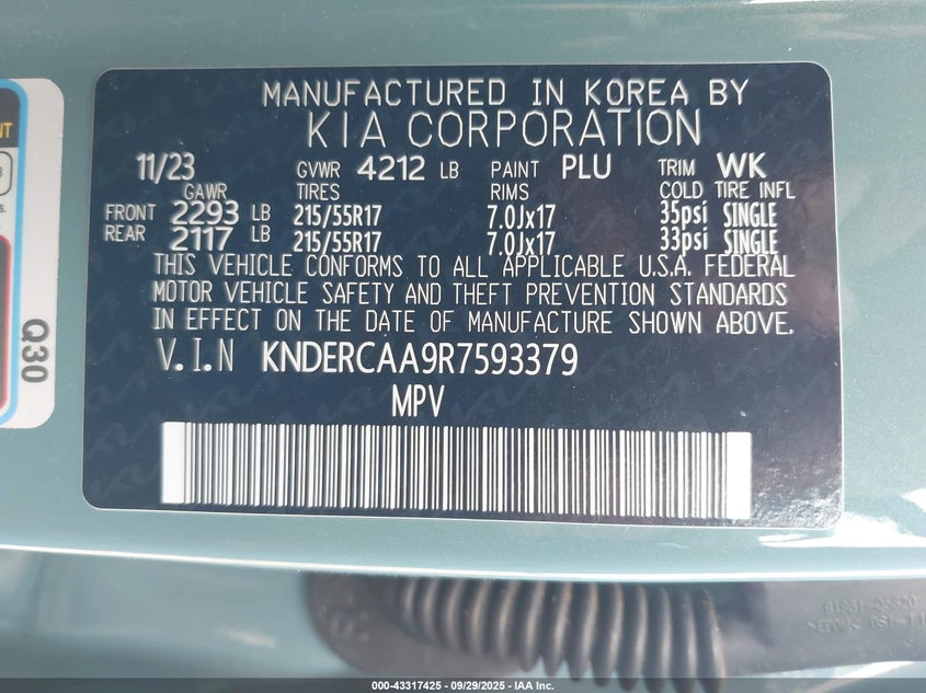 2024 KIA SELTOS EX - KNDERCAA9R7593379