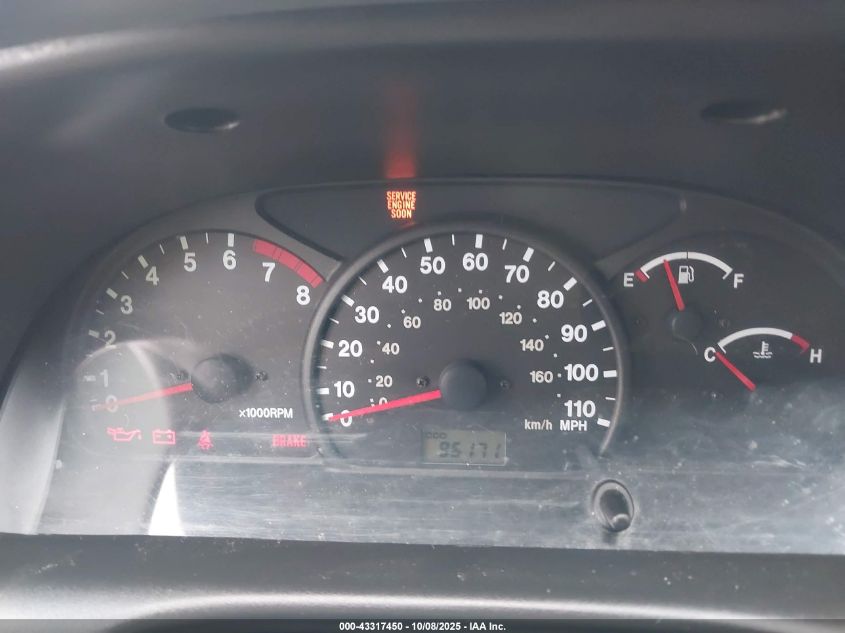 2002 Chevrolet Tracker Hard Top Base VIN: 2CNBJ13C426905347 Lot: 43317450