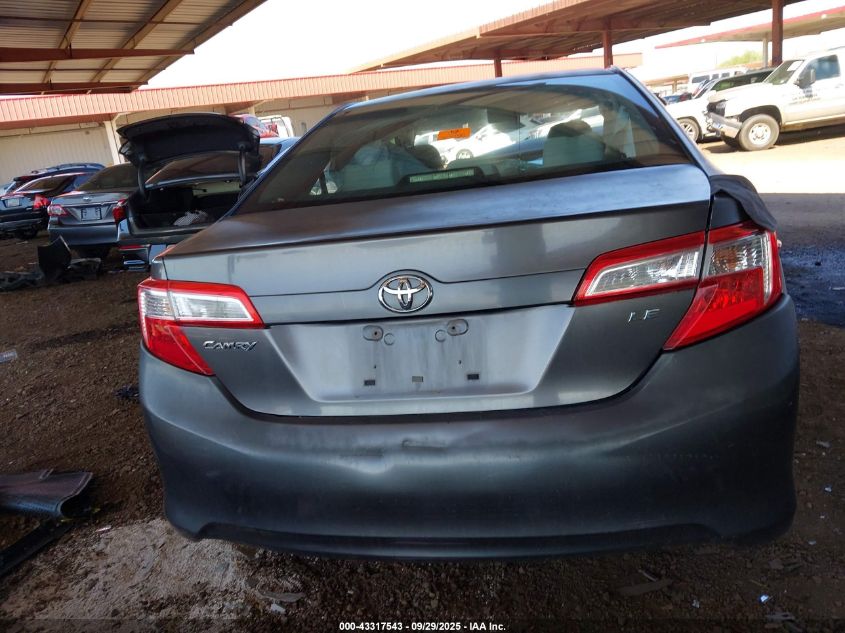 2012 Toyota Camry Le VIN: 4T4BF1FK3CR192809 Lot: 43317543