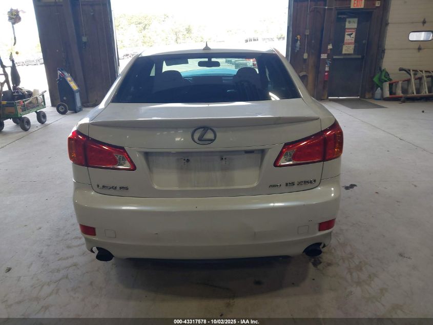 2009 Lexus Is 250 VIN: JTHCK262192031284 Lot: 43317578