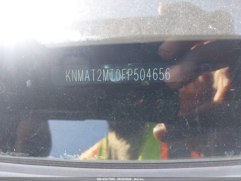 2015 Nissan Rogue Sv VIN: KNMAT2MT0FP504656 Lot: 43317585