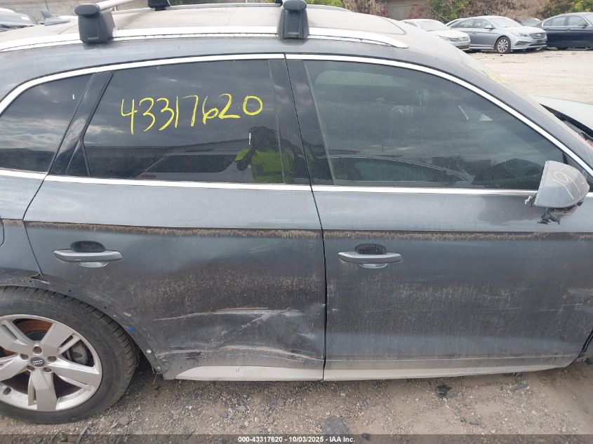 2018 Audi Q5 2.0T Premium/2.0T Tech Premium VIN: WA1BNAFYXJ2015800 Lot: 43317620