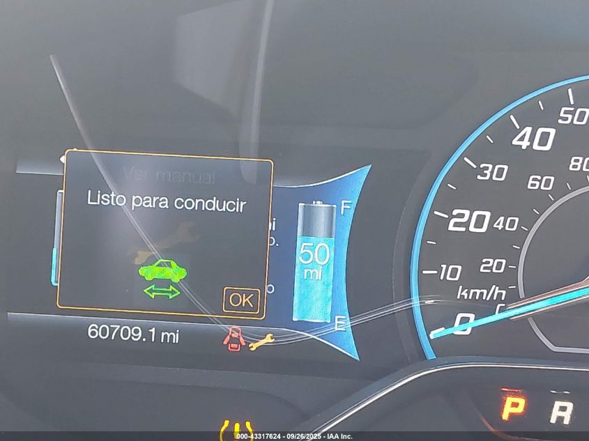 2014 Ford Focus Electric VIN: 1FADP3R40EL341415 Lot: 43317624