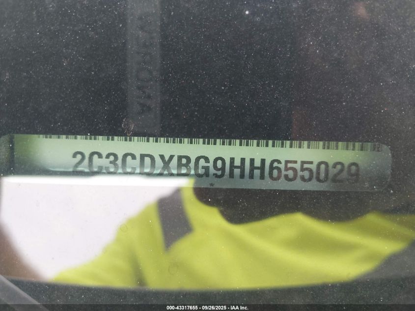 2017 Dodge Charger Se Rwd VIN: 2C3CDXBG9HH655029 Lot: 43317655