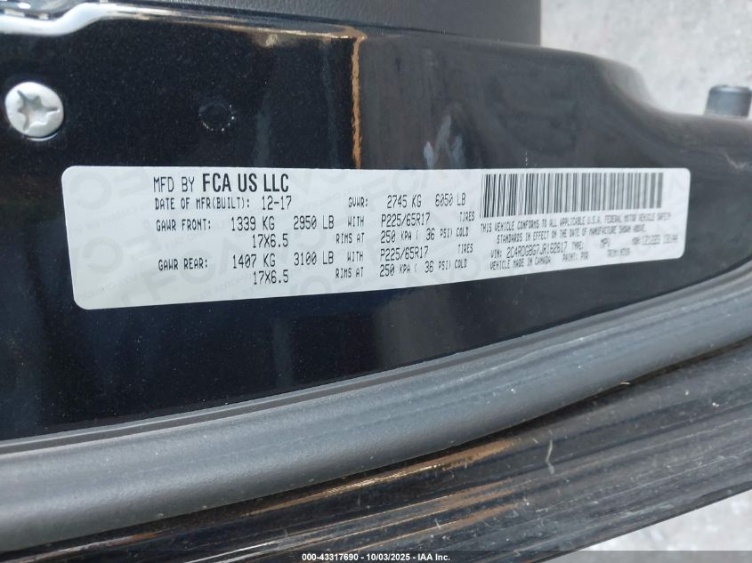 2018 Dodge Grand Caravan Se Plus VIN: 2C4RDGBG7JR162617 Lot: 43317690