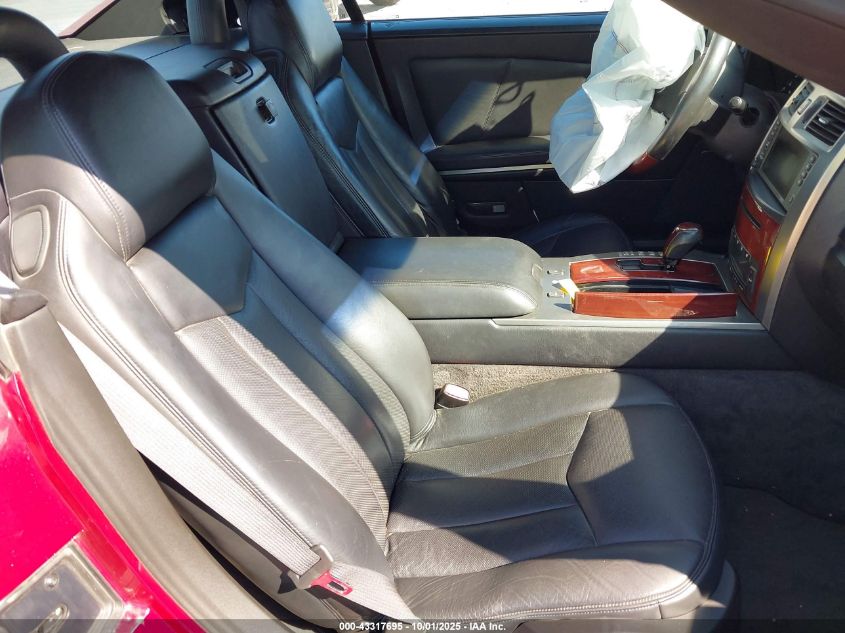 2008 Cadillac Xlr Standard VIN: 1G6YV36A985600619 Lot: 43317695