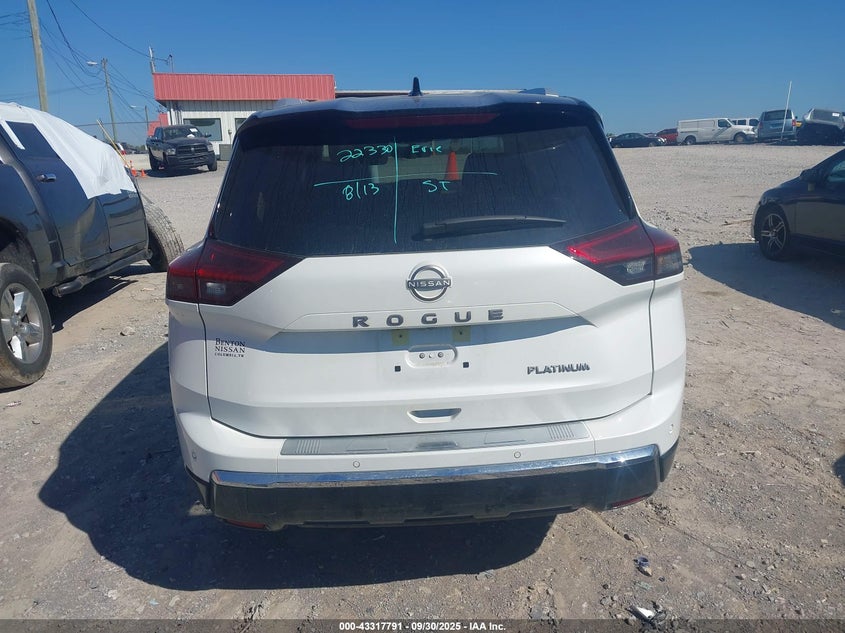 2025 Nissan Rogue Platinum Fwd VIN: JN8BT3DC0SW380600 Lot: 43317791