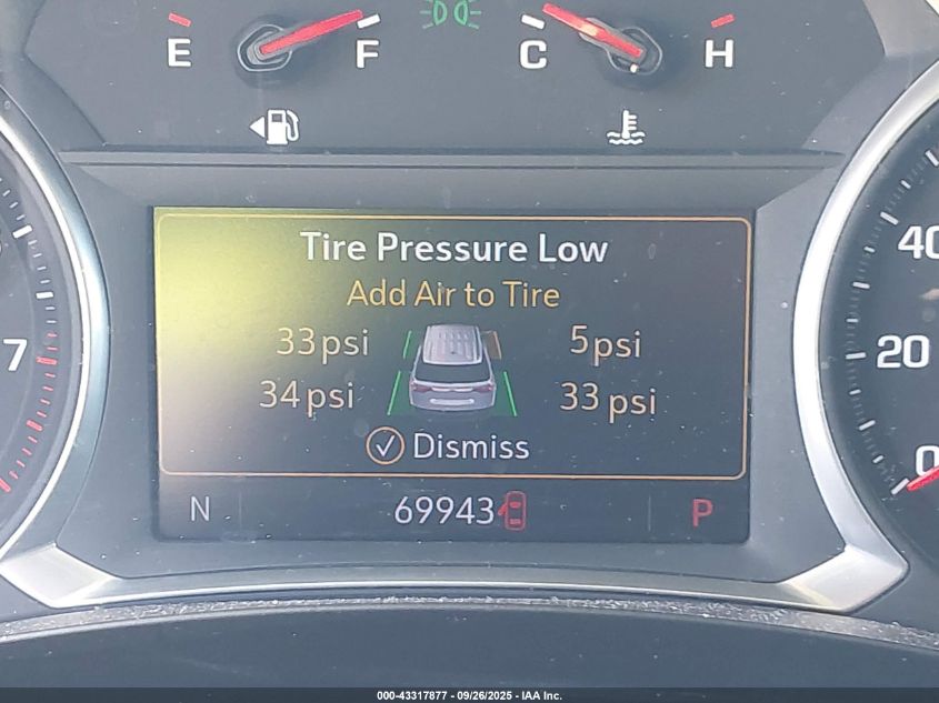 2020 Chevrolet Traverse Fwd Lt Cloth VIN: 1GNERGKWXLJ297385 Lot: 43317877