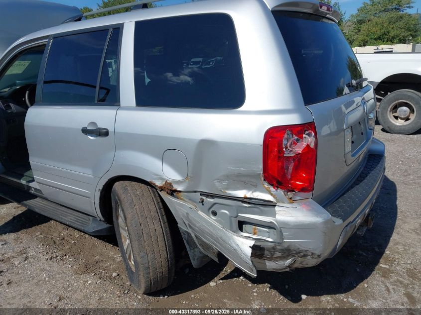 2005 Honda Pilot Ex-L VIN: 2HKYF18545H514841 Lot: 43317893