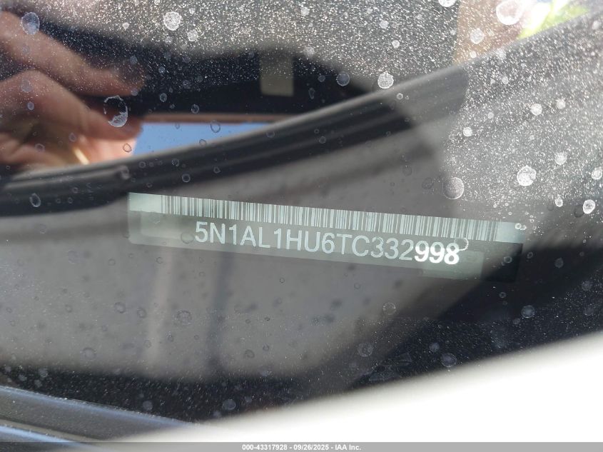 2026 Infiniti Qx60 Autograph VIN: 5N1AL1HU6TC332998 Lot: 43317928